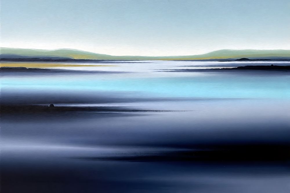 Cyan Horizon art print by Ronald Bolokofsky for $57.95 CAD