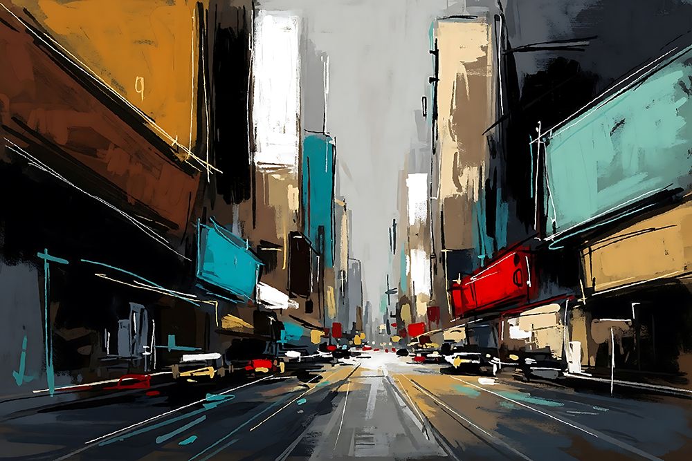 Electric Intersection art print by Ronald Bolokofsky for $57.95 CAD