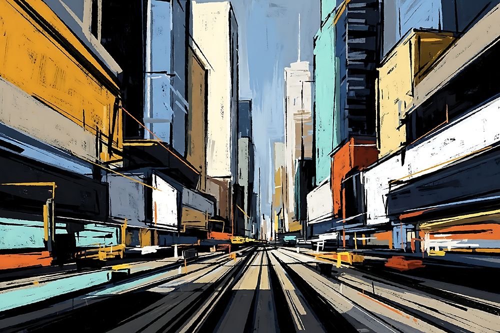 Linear Horizon art print by Ronald Bolokofsky for $57.95 CAD
