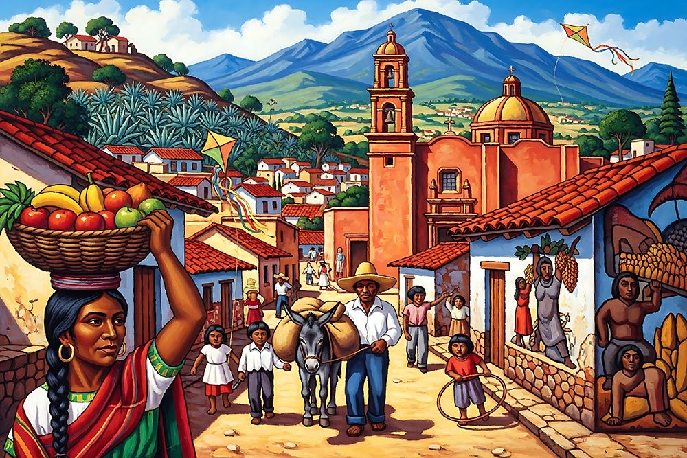 Market Day art print by Ronald Bolokofsky for $57.95 CAD