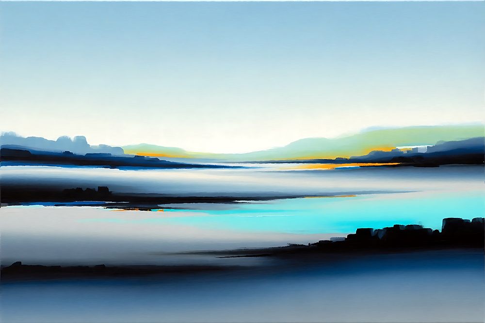 Misty Blue Basin art print by Ronald Bolokofsky for $57.95 CAD