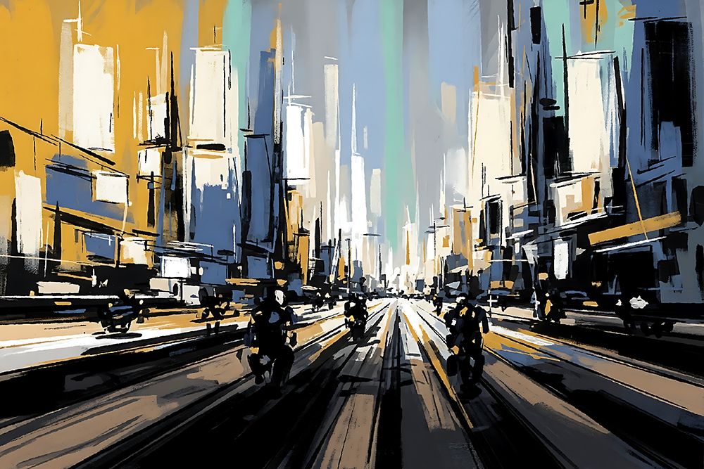 Motorcycle Blur art print by Ronald Bolokofsky for $57.95 CAD