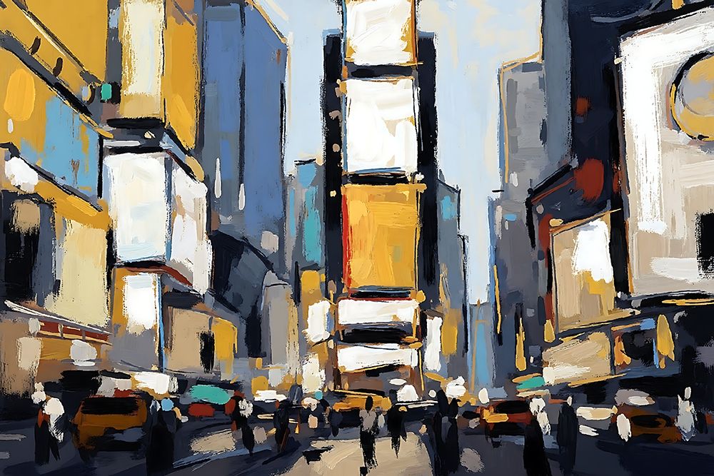 Night Life On the Square art print by Ronald Bolokofsky for $57.95 CAD