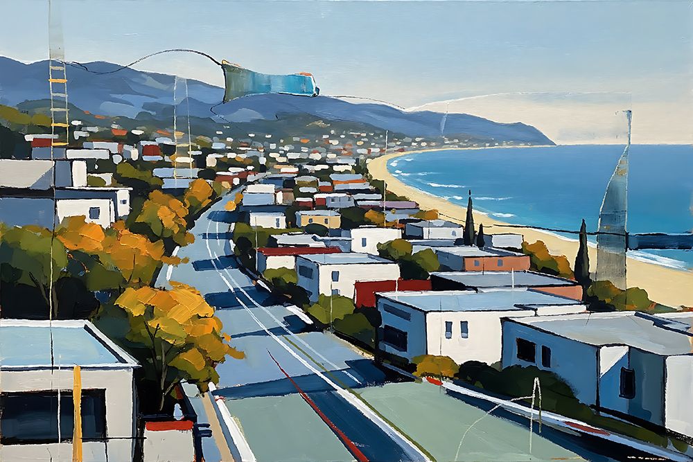 Sunny Coastal Highway art print by Ronald Bolokofsky for $57.95 CAD