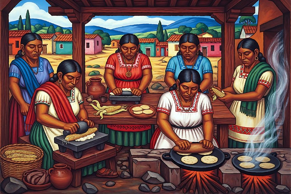Tortilla Makers art print by Ronald Bolokofsky for $57.95 CAD