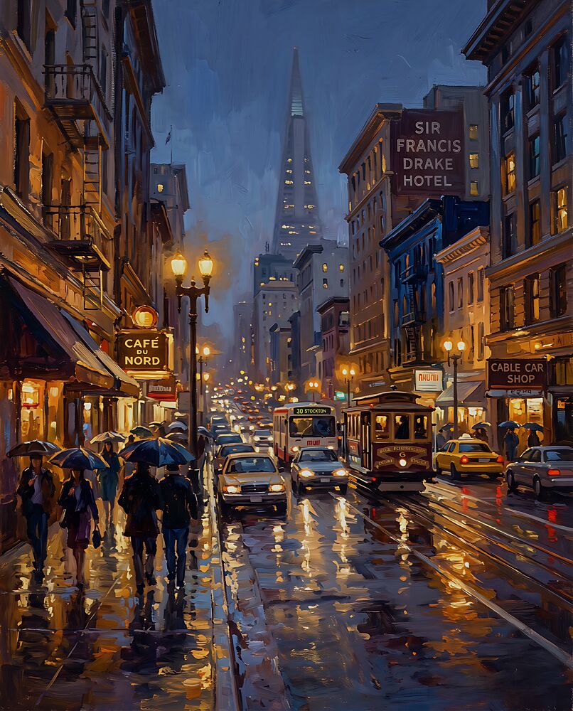 Cafe du Nord art print by Ronald Bolokofsky for $57.95 CAD