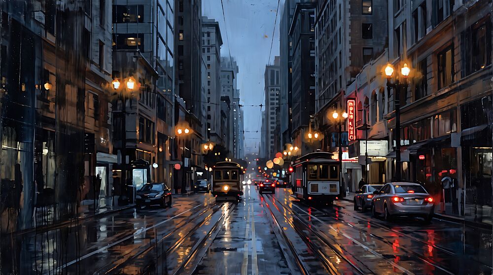Midtown Commute art print by Ronald Bolokofsky for $57.95 CAD