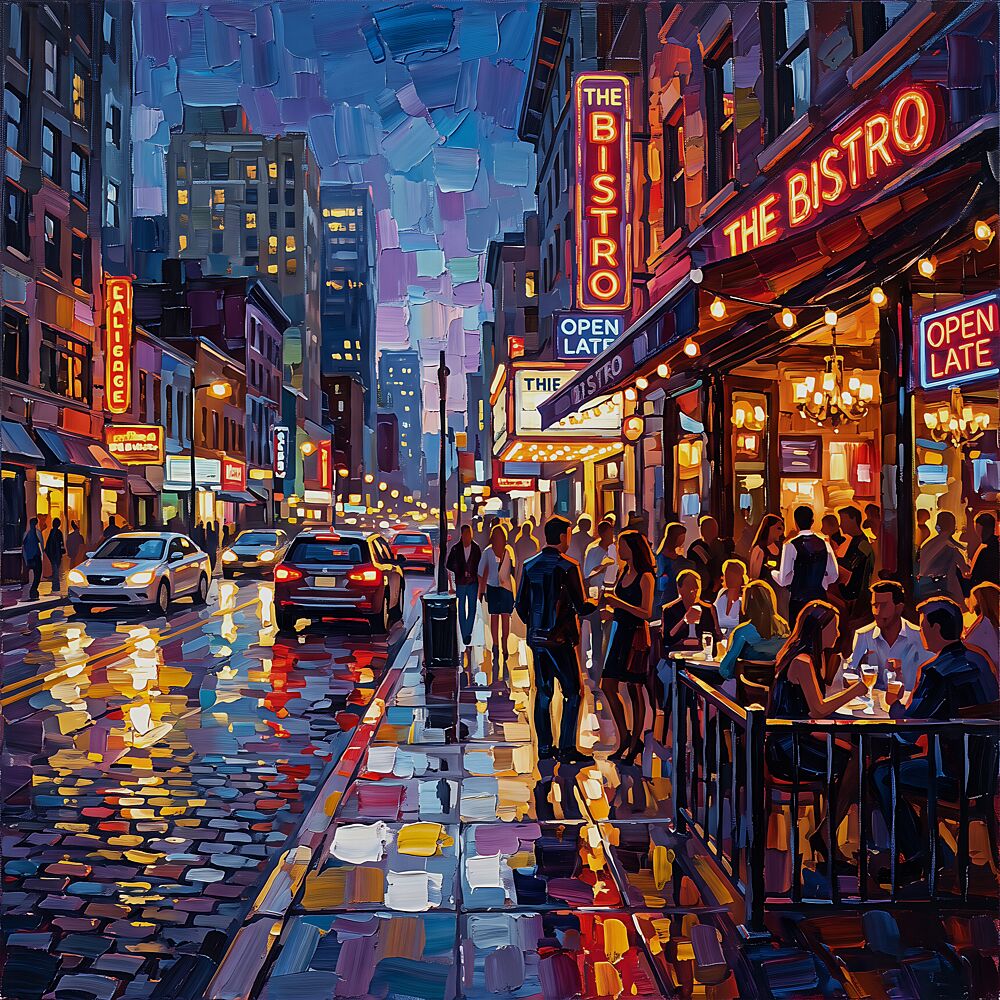 The Bistro art print by Ronald Bolokofsky for $57.95 CAD