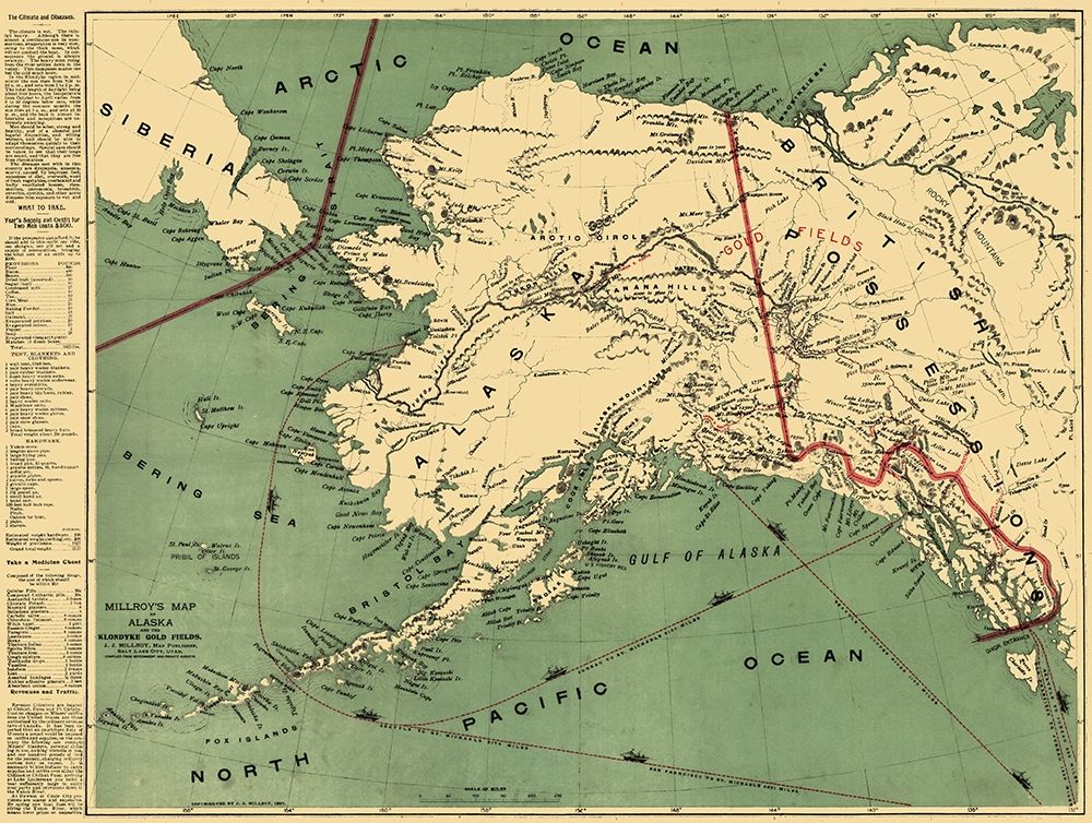 Alaska - Millroy 1897 art print by Millroy for $57.95 CAD