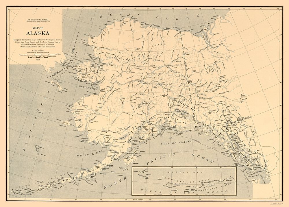 Alaska - Brooks 1909 art print by Brooks for $57.95 CAD