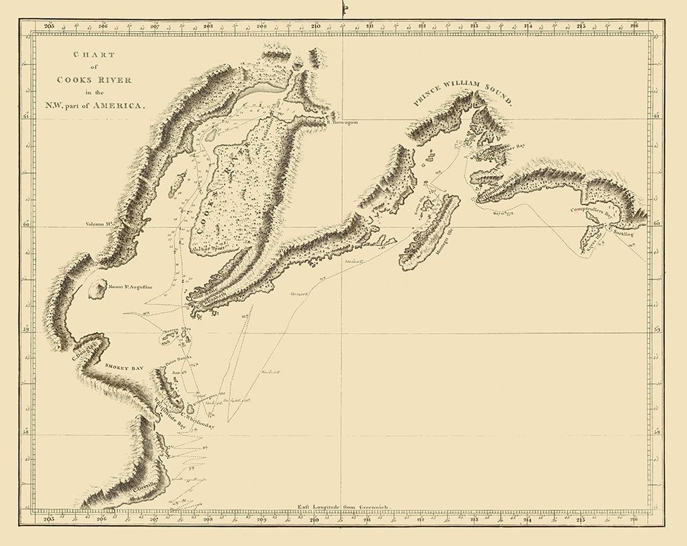 Cook Inlet Alaska - Nicol  1785 art print by Nicol for $57.95 CAD