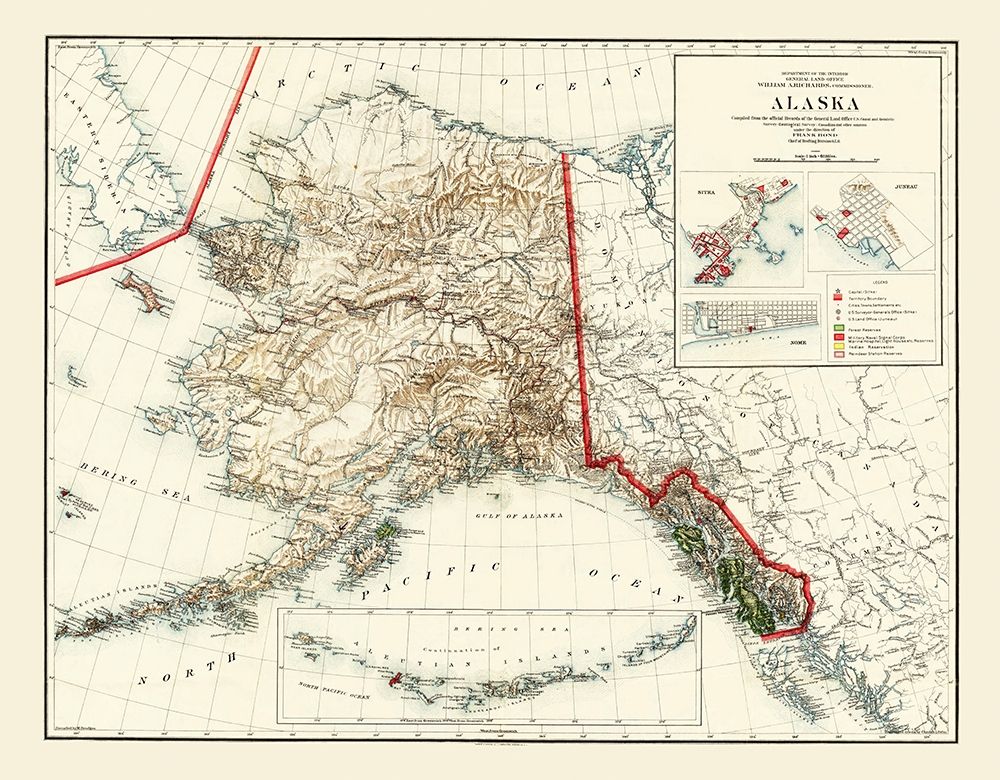 Alaska from Surveys - Graham 1906 art print by Graham for $57.95 CAD