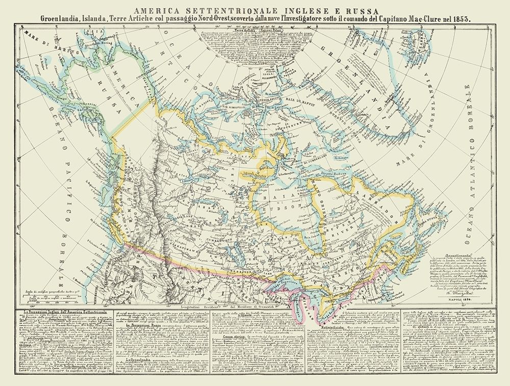 English Russian American Territories art print by Marzolla for $57.95 CAD