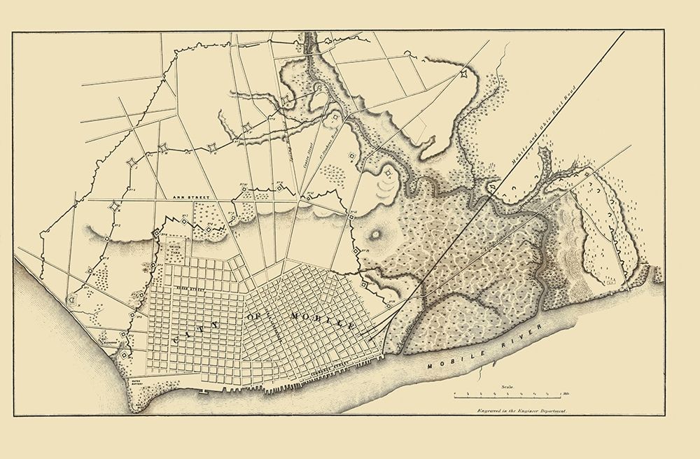 Confederate Defenses - Bowen 1866 art print by Bowen for $57.95 CAD
