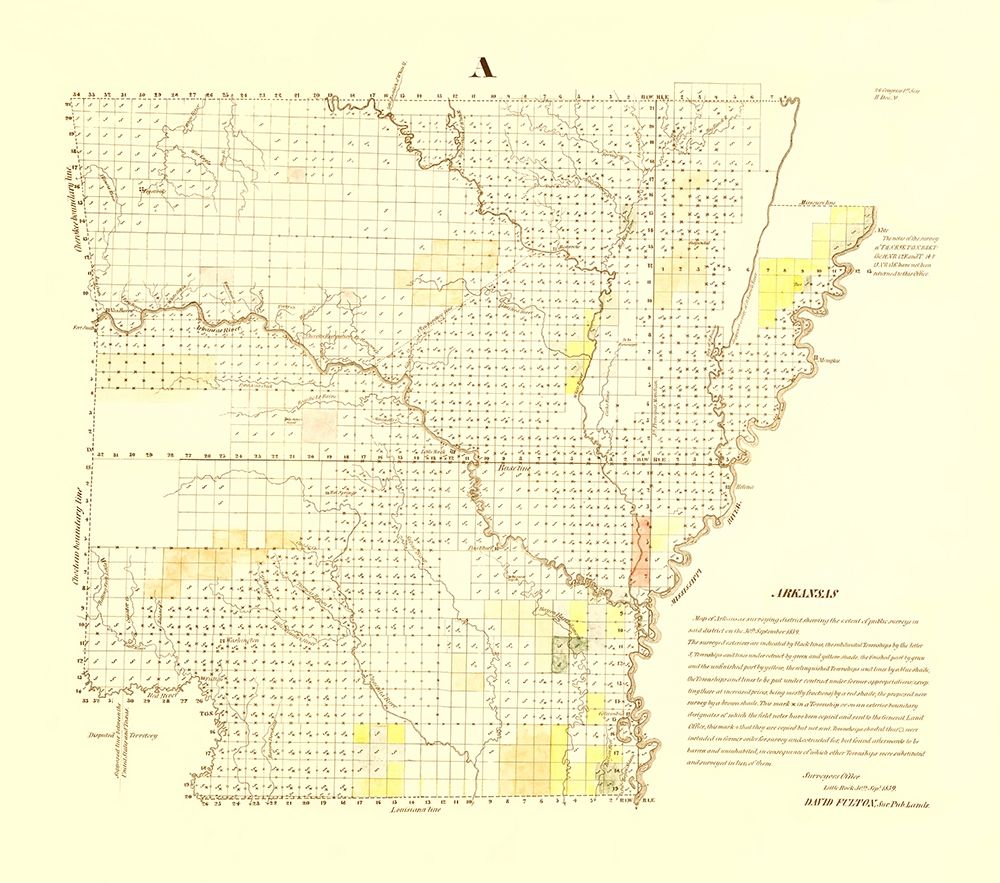 Arkansas - Fulton 1839 art print by Fulton for $57.95 CAD