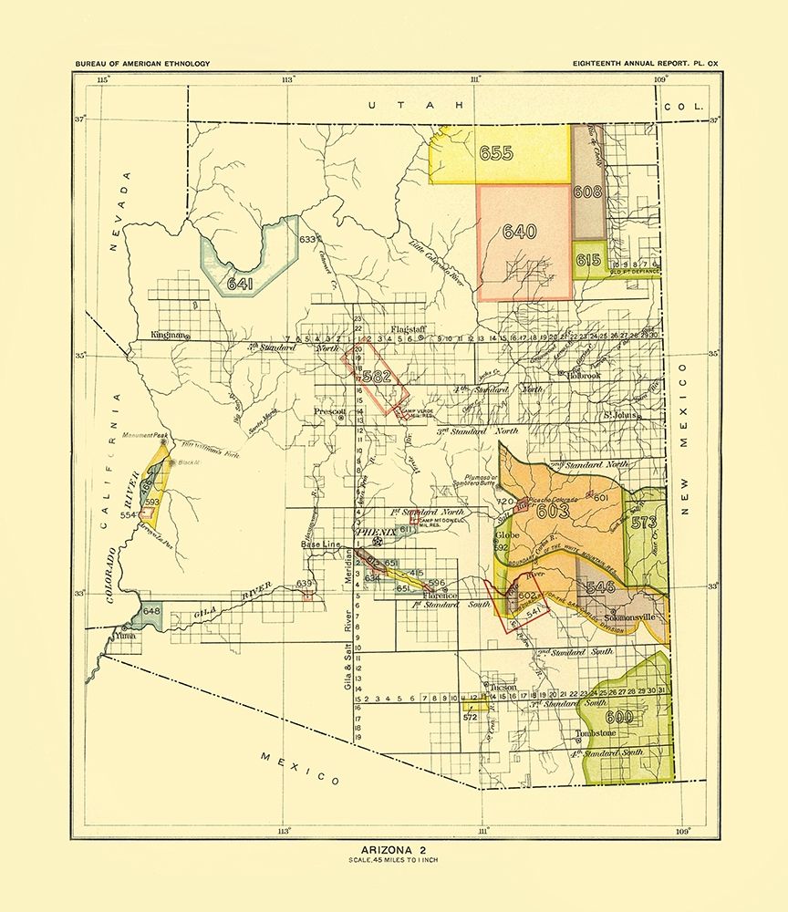 Arizona - Hoen 1896 art print by Hoen for $57.95 CAD