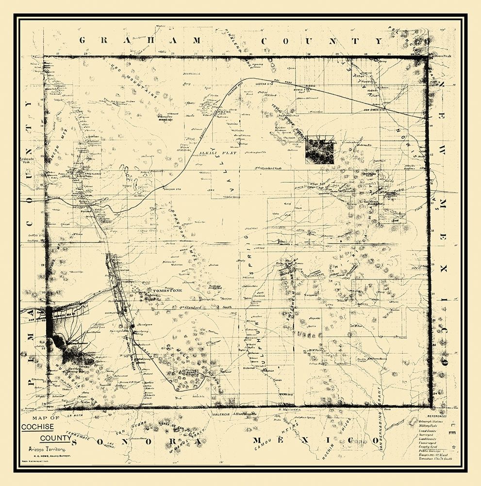 Cochise Arizona - Howe 1890 art print by Howe for $57.95 CAD