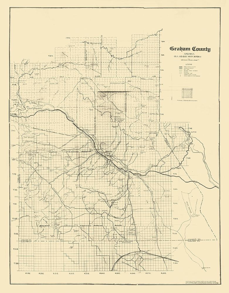 Graham Arizona Landowner - Firth 1935 art print by Firth for $57.95 CAD