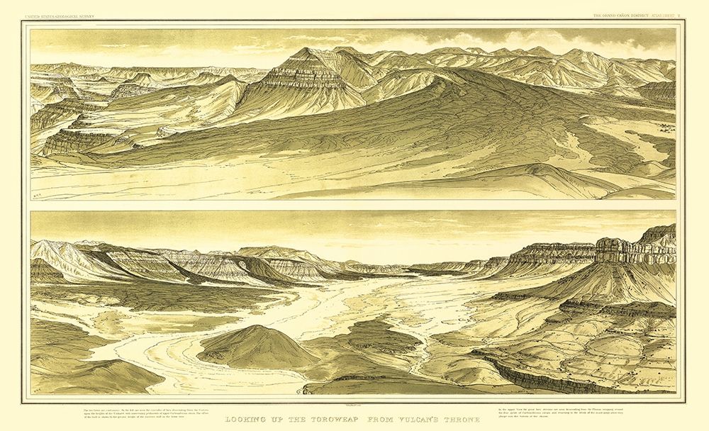 Grand Canyon, Toroweap Vulcans Throne Arizona art print by Bien for $57.95 CAD