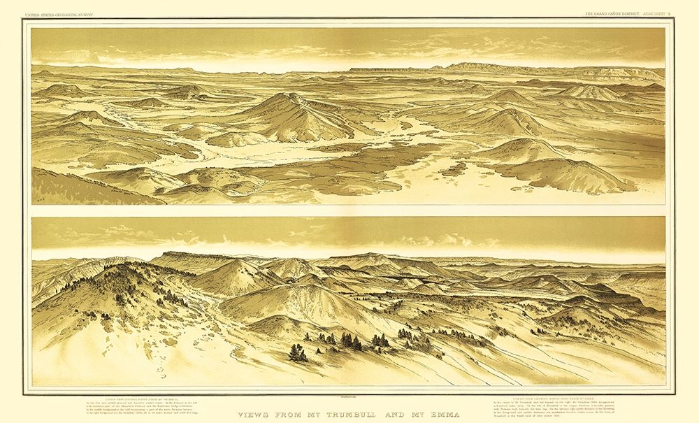 Grand Canyon, Mt Trumbull Mt Emma Arizona art print by Bien for $57.95 CAD