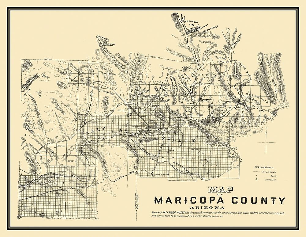 Maricopa Arizona - 1889 art print by Unknown for $57.95 CAD