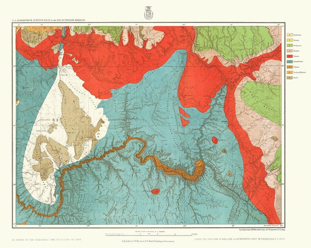 Northern Arizona Southern Utah Geographical art print by US Army for $57.95 CAD