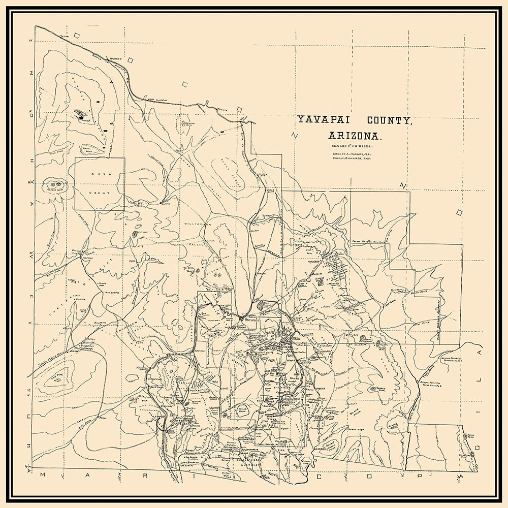 Yavapai Arizona - Haggott 1903 art print by Haggott for $57.95 CAD