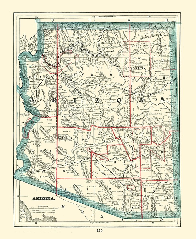 Arizona - Rathbun 1893 art print by Rathbun for $57.95 CAD