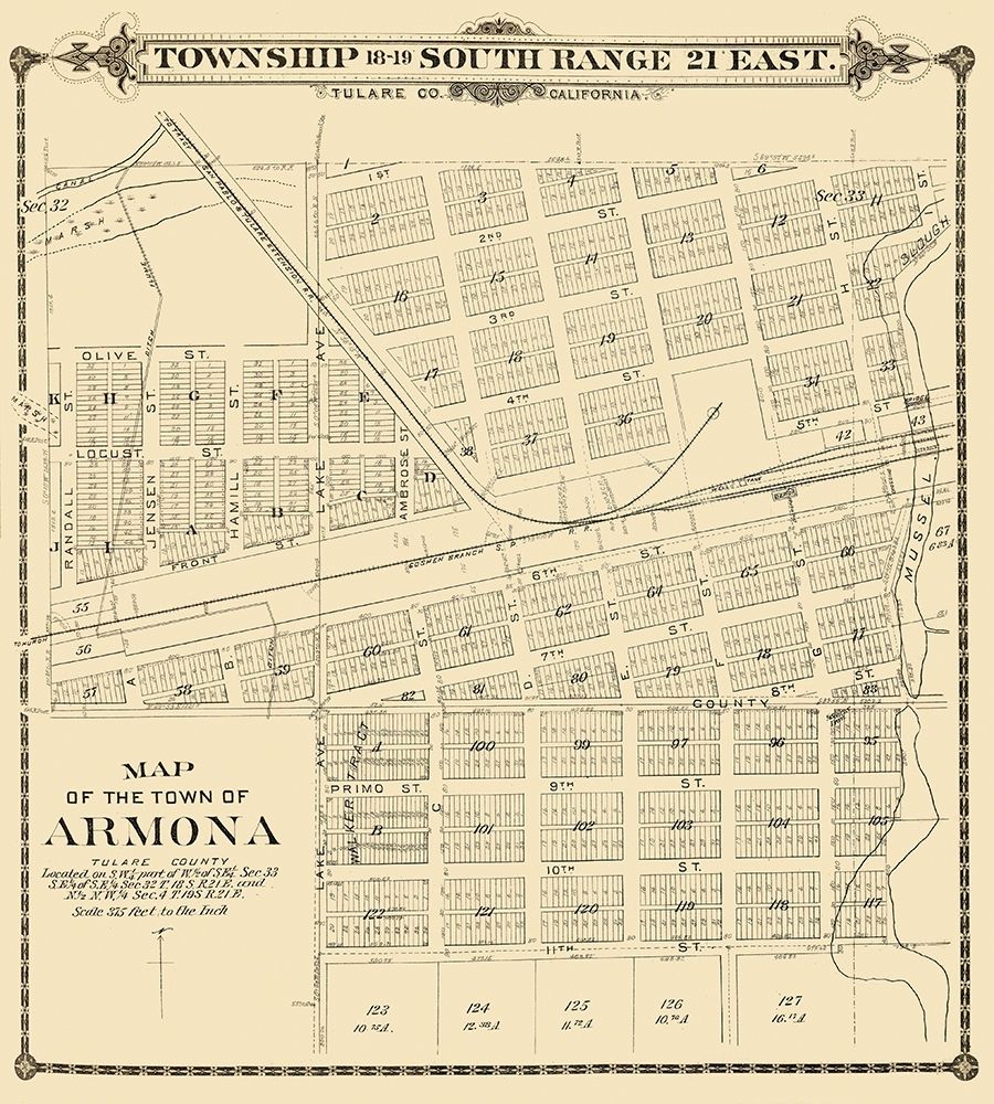Armona California - Thompson 1892 art print by Thompson for $57.95 CAD