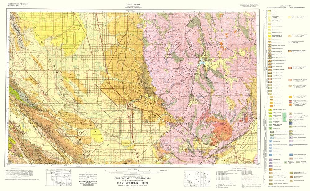 California Bakersfield Sheet - Smith 1957 art print by Smith for $57.95 CAD
