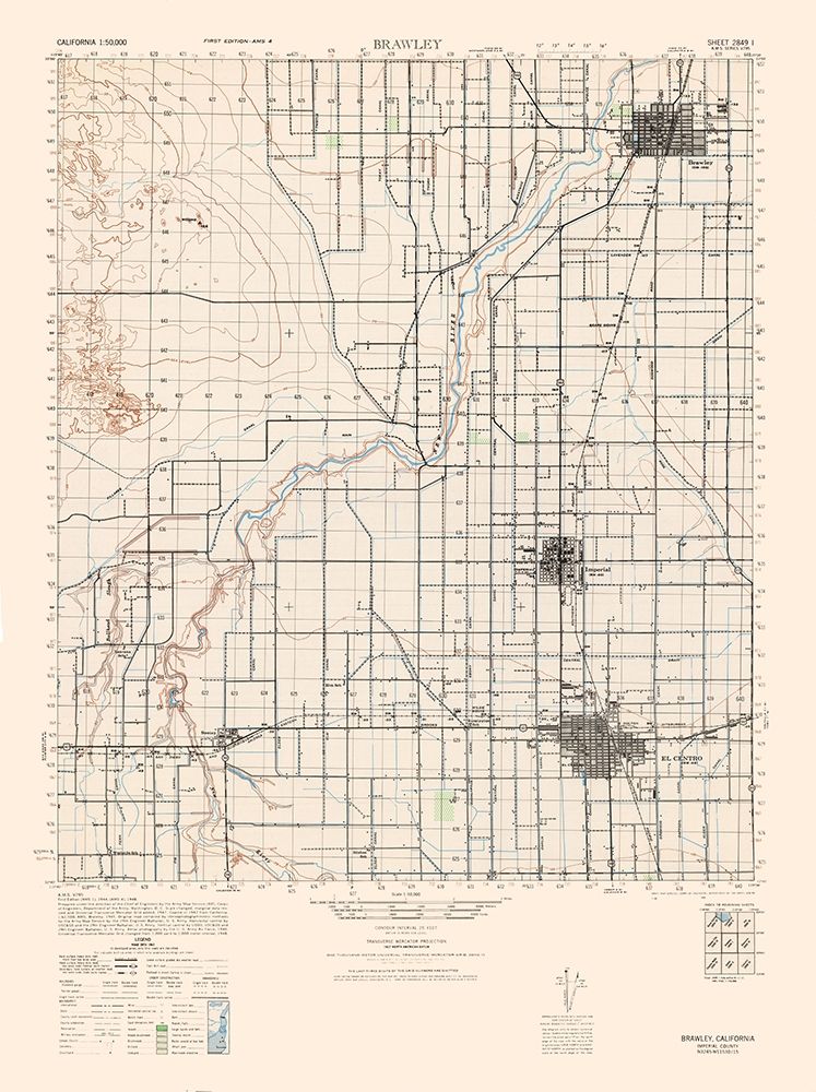 Brawley Sheet - US Army  1944 art print by US Army for $57.95 CAD