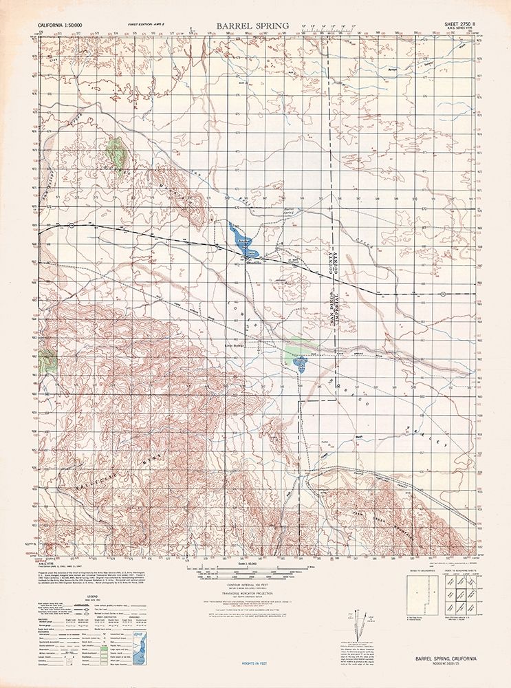 Barrel Spring Sheet - US Army  1942 art print by US Army for $57.95 CAD