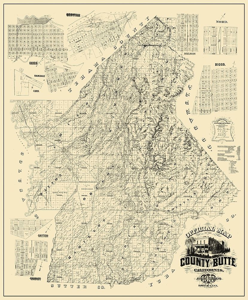 Butte California Landowner - McGann 1877 art print by McGann for $57.95 CAD