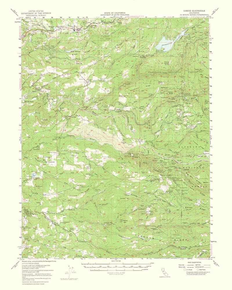 Camino California Quad - USGS 1964 art print by USGS for $57.95 CAD