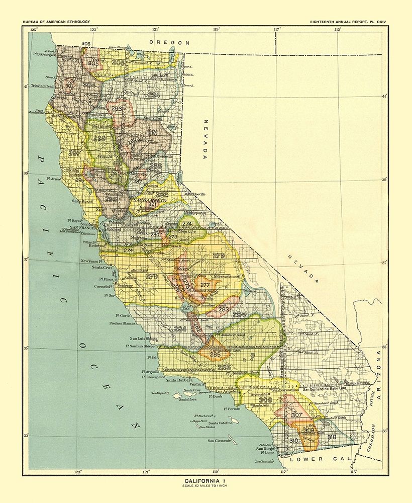 California - Hoen 1896 art print by Hoen for $57.95 CAD