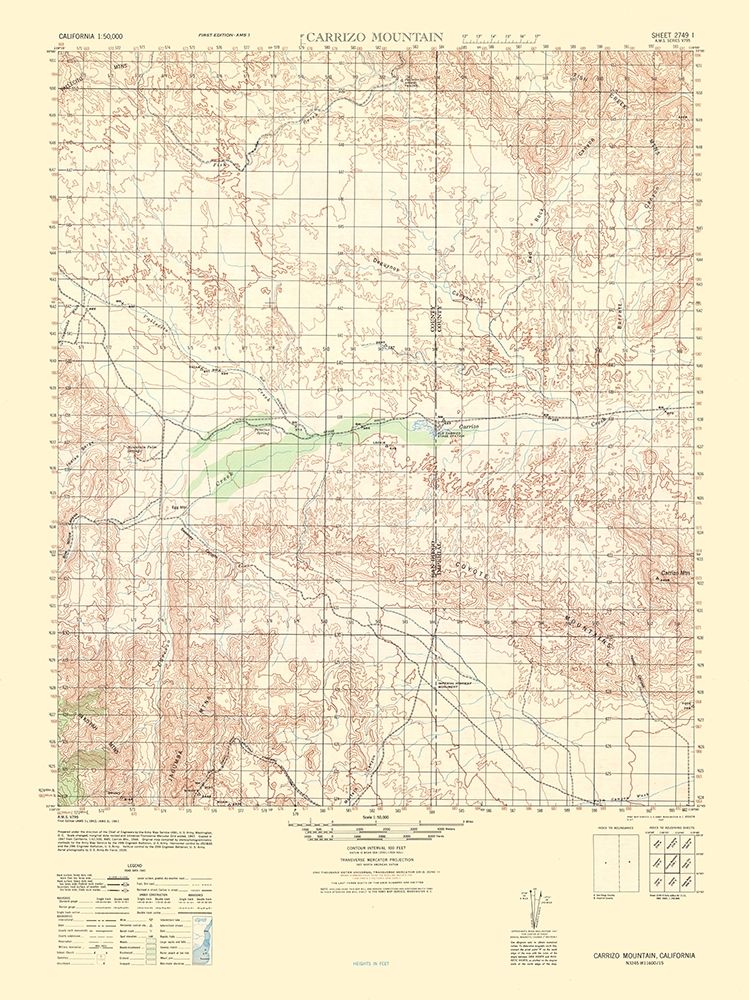 Carrizo Mountain Sheet - US Army 1942 art print by US Army for $57.95 CAD