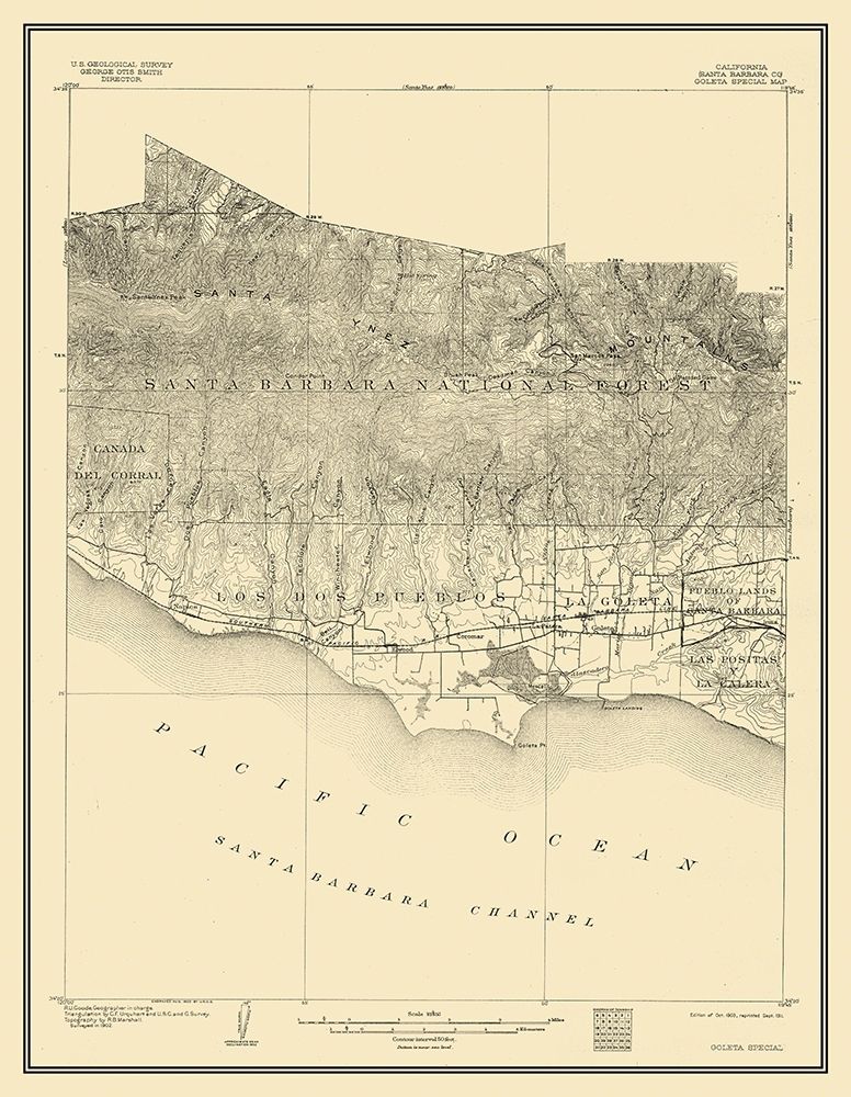 Goleta California Special - USGS 1903 art print by USGS for $57.95 CAD
