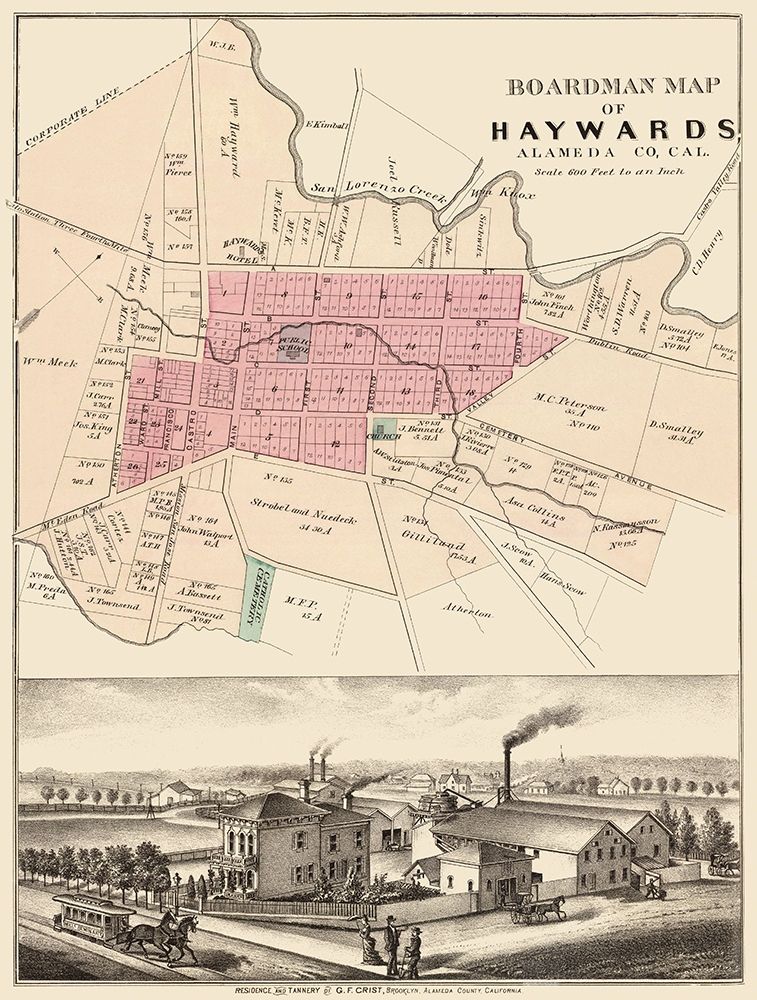 Haywards California Landowner - Boardman 1878 art print by Boardman for $57.95 CAD