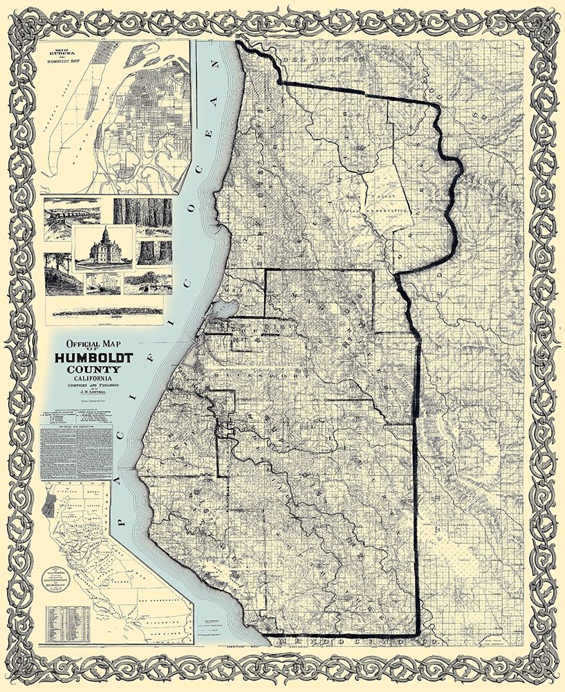 Humboldt California Landowner - Lentell 1898 art print by Lentell for $57.95 CAD
