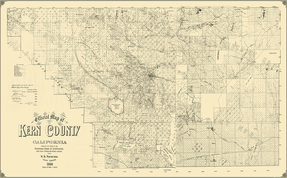 Kern California Landowner - Macmurdo 1892 art print by Macmurdo for $57.95 CAD