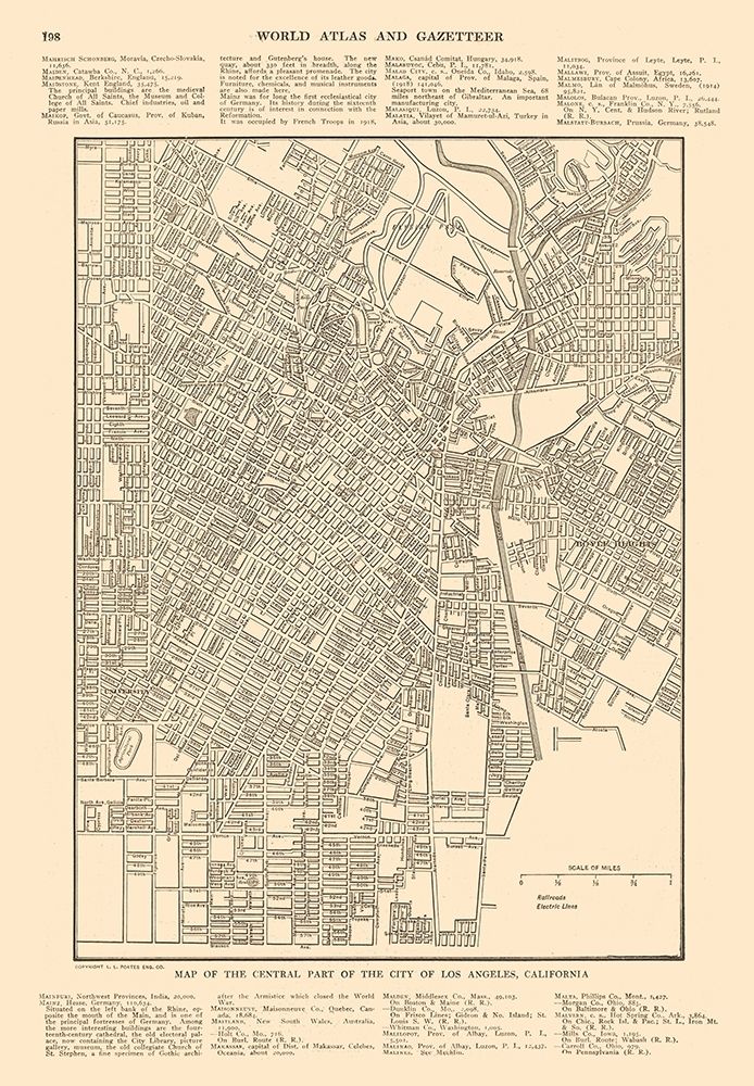 Los Angeles  California - Reynold 1921 art print by Reynold for $57.95 CAD
