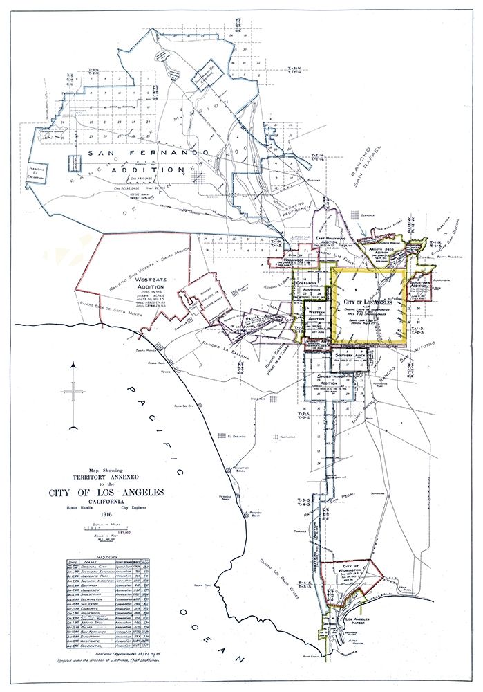 Los Angeles California Annexed - Hamlin 1916 art print by Hamlin for $57.95 CAD