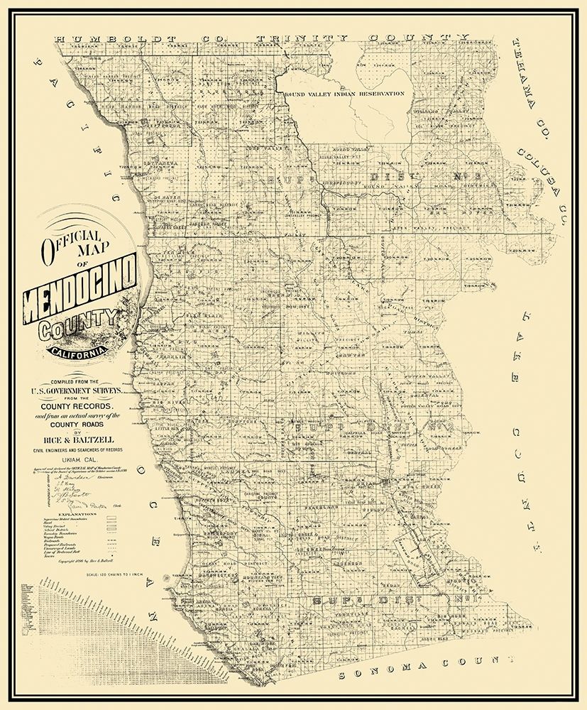 Mendocino California - Rice 1890 art print by Rice for $57.95 CAD