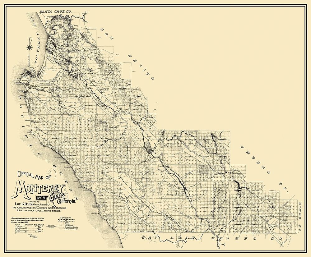 Monterey California - Walkup 1898 art print by Walkup for $57.95 CAD