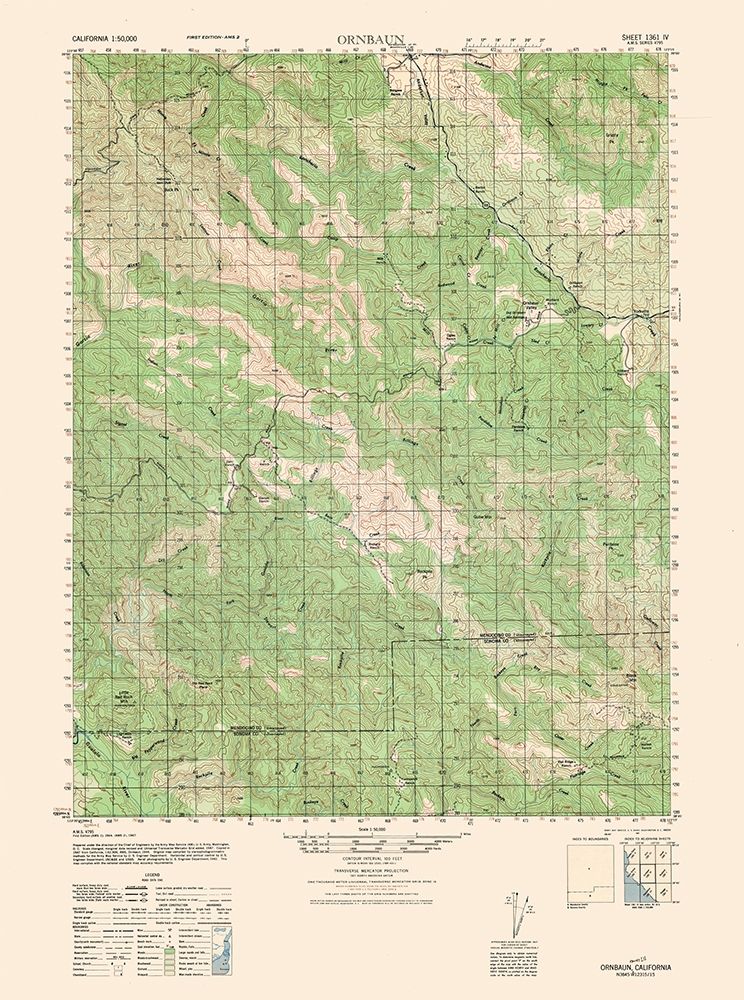 Ornbaun Sheet - US Army 1944 art print by US Army for $57.95 CAD