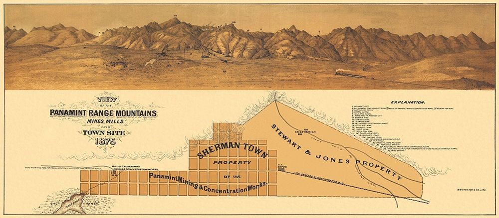 Panamint Range Mountains California - Britton art print by Britton for $57.95 CAD