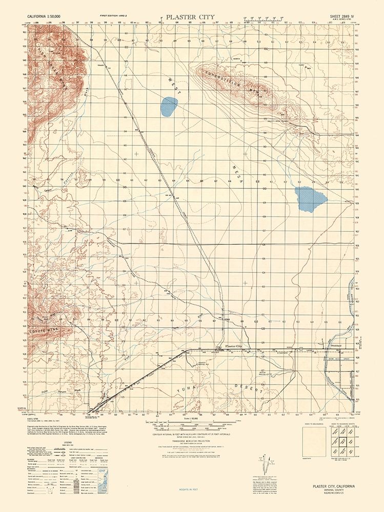 Plaster City Sheet - US Army 1944 art print by US Army for $57.95 CAD