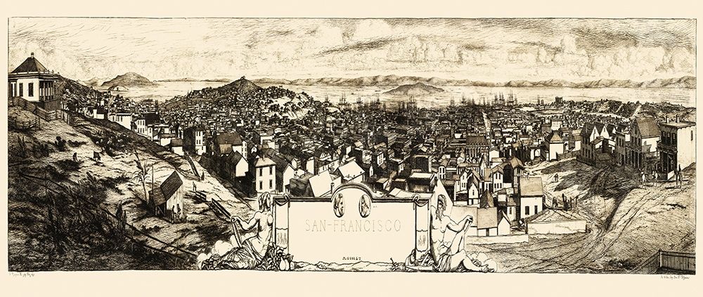 San Francisco California - 1856 art print by Unknown for $57.95 CAD
