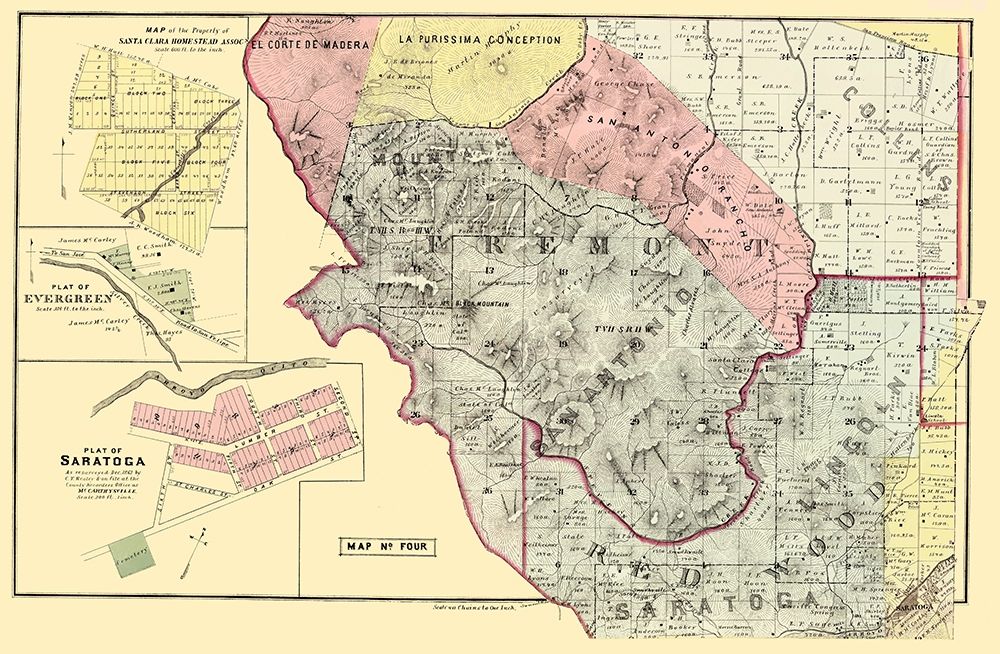 Santa Clara California Landowner - Thomas 1876 art print by Thomas for $57.95 CAD