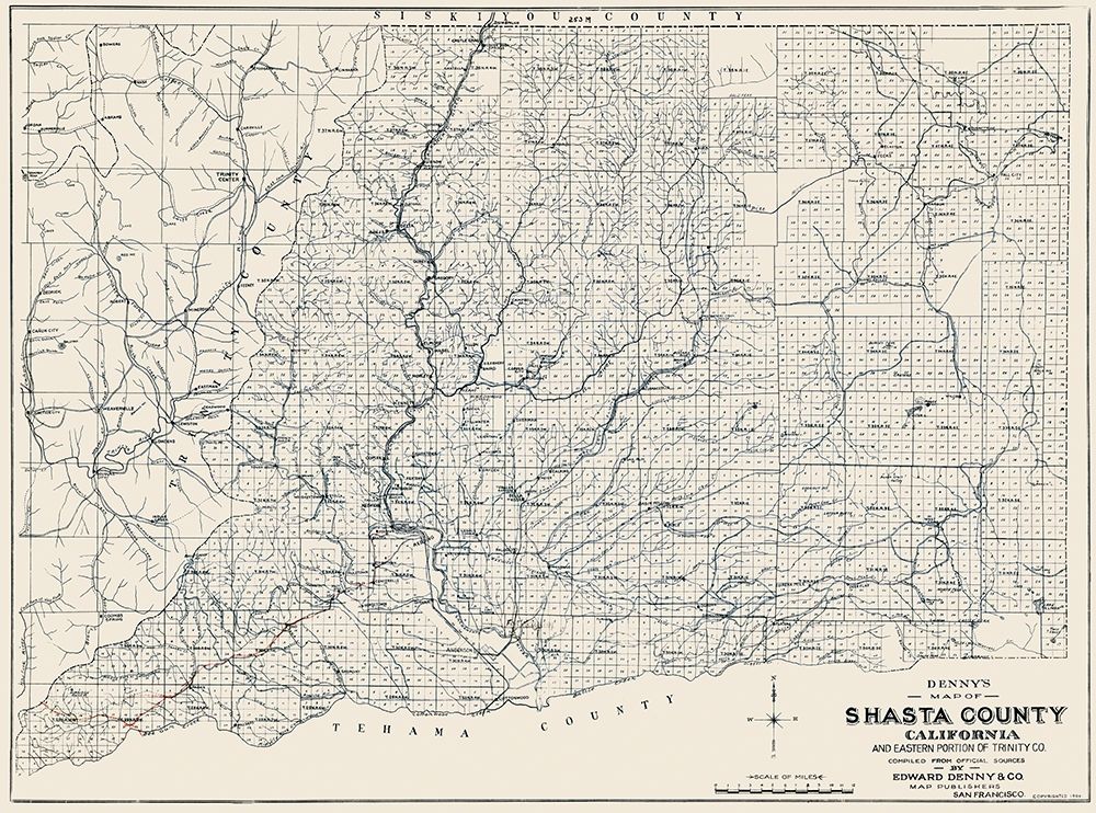 Shasta California - Denny 1904 art print by Denny for $57.95 CAD